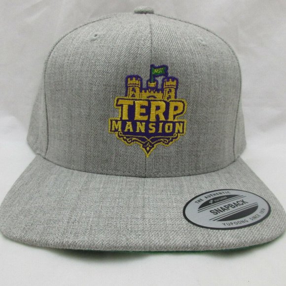 Terp Mansion Cannabis Company Humboldt California Gray Snapback Baseball Hat - Picture 1 of 5
